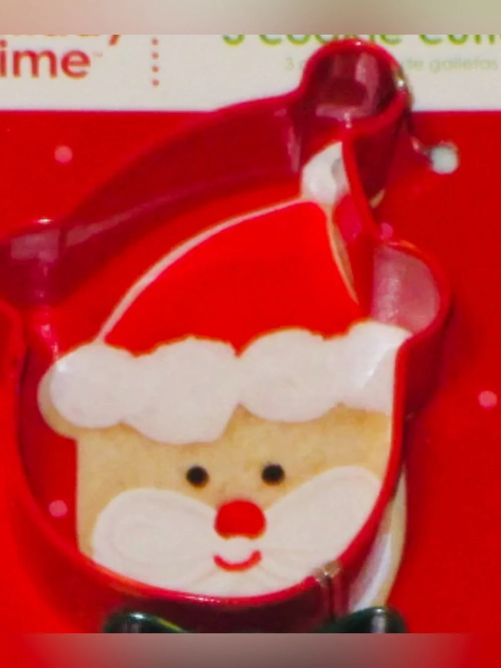 Christmas Cookie Cutter Set 3 Metal Santa Claus Star Holiday Wrapped Gift
